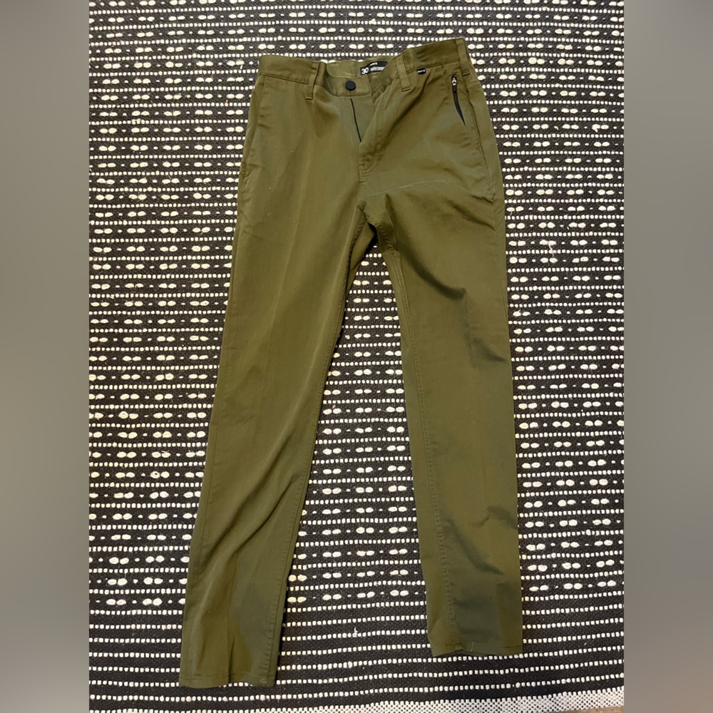 Hurley pants size 30 green Nike dri fit